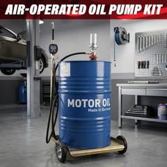 LAUCO 3:1 Air Oil Pump Kit for 55 Gal Drum – 870 PSI SAE240 Fluids Only