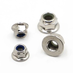 M3-M12 Nylon Insert Lock Nut Stainless Steel Galvanized Nylock Flange Nut