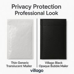 1000 Black #000 4×8 Poly Bubble Mailers Padded Envelopes Self Seal