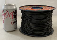 Belden 18 Feed Black Celanese Braided Waxed Hook-Up Wire (1000 Ft)
