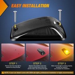 Smoked Amber LED Cab Marker Lights for 1988-2002 Chevrolet Pickup Trucks