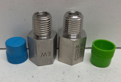 LOT OF 2 NEW NO BOX! SWAGELOK 1/4″FNPT X 1/4″MNPT SNUBBERS/PROTECTORS SS-4-SA-EW