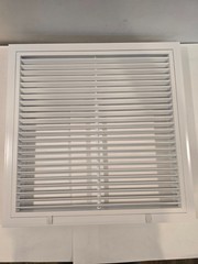 Everbilt 20 in. X 20 in. Aluminum Fixed Bar Return Air Filter Grille in White