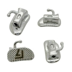10 sets Dental Orthodontic Buccal Tube 1st 2nd Molar Bracket Roth 022 Mesh Tubes