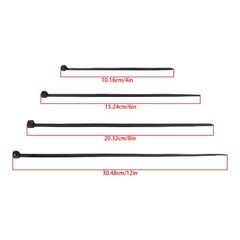 2000 Pack Zip Ties UV Resistant Assorted 4 6 8 12 Inch Cable Ties Heavy Duty
