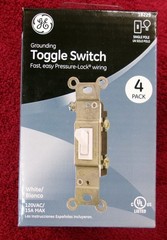 General Electric Grounding Toggle Switch 4 Pack
