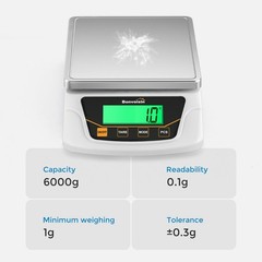 Digital Scale 0.1 Gram Accuracy Precision Lab Scale 6000g Scientific Digital …