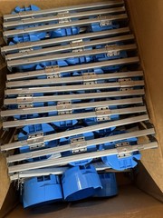 (QTY 50) Carlon 1-Gang 4 in PVC New Work Electrical Ceiling Box & Hanger Bar