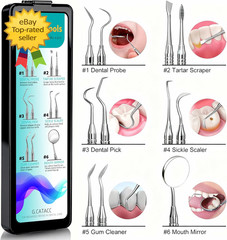 Dental Tools, Dental Pick for Teeth Cleaning, Stainless Steel Hygiene Kit