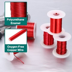 30 AWG Magnet Wire, 1 lb Magnetic Coil Wire, 155C(311F)