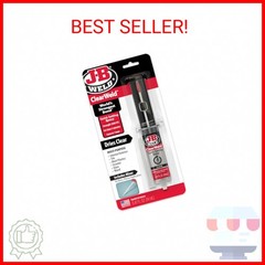 J-B Weld ClearWeld 5 Minute Epoxy, Clear, 14ml w/Static Mixer, (50114H)