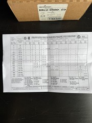 CONDUCTOR RAGE BBLU-050D Lugs 10 pcs in Box