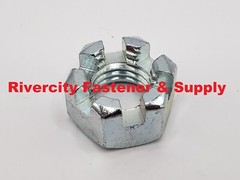 7/8-9 Slotted / Castle Nuts Coarse Thread 7/8×9 Nut 7/8″ x 9 Zinc Plated Steel