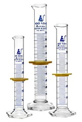 Eisco Labs Graduated Cylinder Set – 25ml, 50ml & 100ml – ASTM, Class A