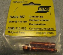 2 Qty 1 Blister Kontaktdüse 368313883 HELIX Ø 1.0 Mm ESAB M7 Contact Tip Embout