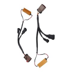 Dodge Ram 1500/2500/3500 Halogen to LED Adapter Harness with Resistor Conversion