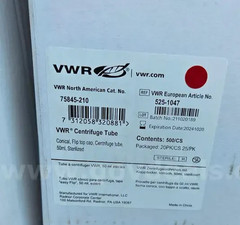 500x Lot 50 mL Sterile Conical Centrifuge Far-Sediment Tube Flip Top Cap VWR
