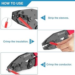 Plustool Crimping Tool for Spark Plug Ignition Wire, 8.5mm Ratchet Spark Plug…
