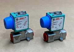 ASCO SOLENOID VALVE SC8256A107V 1/4 NPT 24VDC STAINLESS QTY 2