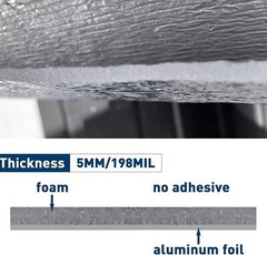 5MM Reflective Aluminum Foil Insulation Perforated Attic Roof Radiant Barrier US