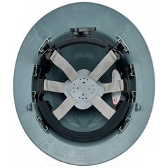 Pyramex Ridgeline Vented Full Brim Hard Hat with 6 pt suspension – Slate Gray