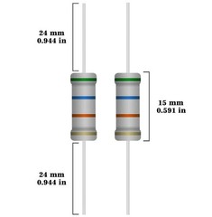 25 Values 2W Carbon Film Resistor Kit from 1 Ohm to 1M Ohm 2 Watt 5% Resistors A