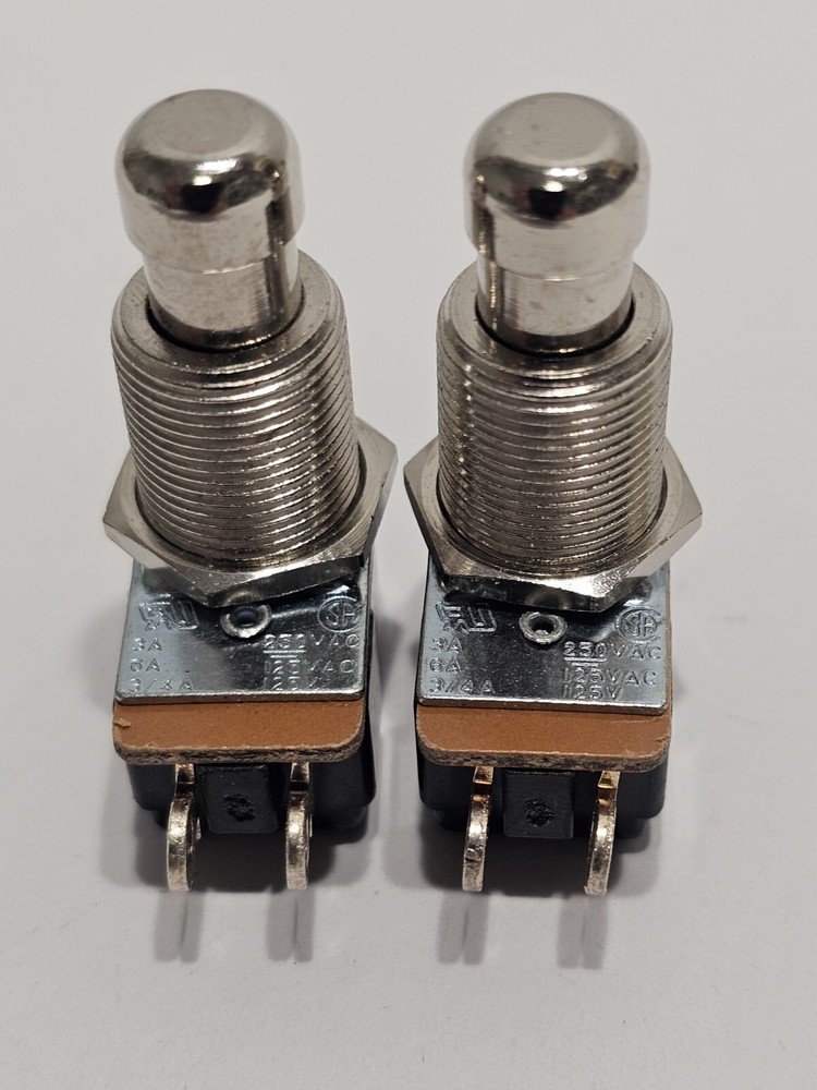 ELECTRIC GUITAR STOMP FOOR PEDAL SWITCH CARLING TOUCH PUSH BOTTON 250VA 2PCS