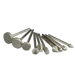 Drilax 50 Pieces Diamond Drill Bit Burr Set Grit 120 Sea Glass for Crafts Rocks