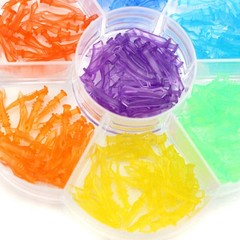 40Pcs/Box Dental Plastic Diamond Wedges Interdental Matrix Gap Diastema Adaptive