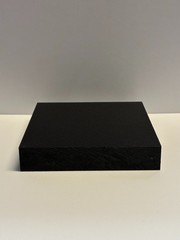 HDPE King Starboard Plastic Sheet – 3/4″ Thick (19mm) – Black – 6″ x 12″