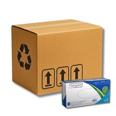 Bingold Disposable Gloves Latex 50PLUS, Natural S Cardboard Cleaning Gloves Gloves
