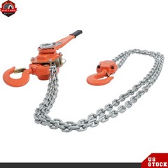 6 Ton 13200LB Lever Block Chain Hoist Ratchet Type Come Along Puller 10FT Lifter