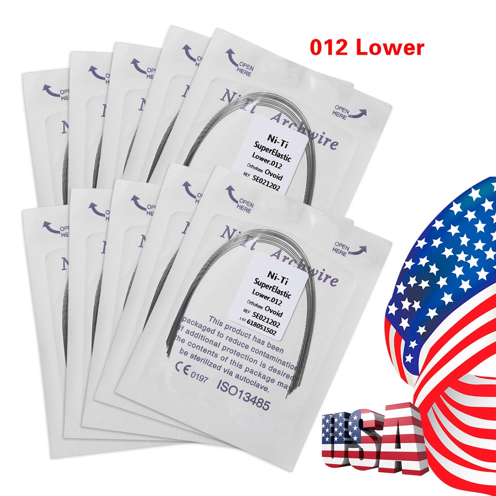1-200 Packs dental orthodontic super elastic niti round arch wire Upper/Lower MX