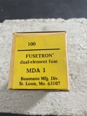 BUSSMANN MDA-1 Amp Time Delay Ceramic Tube Fuse 250V Ul Listed (Pack of 100)