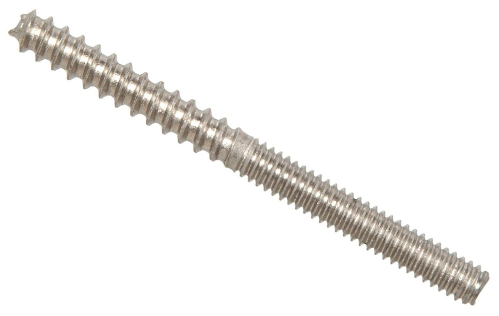 Hillman 44946 1/4-20 x 2-1/2-Inch Stainless Steel Hanger Bolts 12-Pack