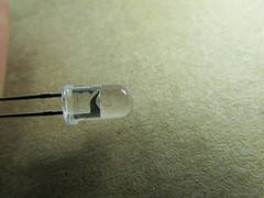 20 Clear Lens Red 5MM LEDs 2 Conductor Applied OptoTech Solder DC Voltage New