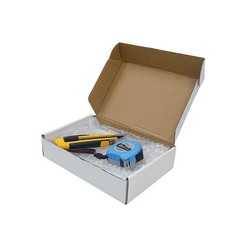 RLAVBL 9x6x2 Inches Shipping Boxes Set of 25, White 9 x 6 x 2 inches,
