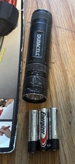 Nite Ize Fiber Optic Adapter AA 7” w/ Duracell LED Flashlight + NEW AAA Batt’s