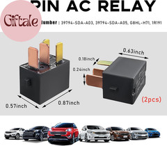 2 PCS Car AC Relay, G8HL-H71 AC and Starter Relays, Multiple Use Power Relays As