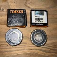2PACK USA Brand TIMKEN 6004-2RS Double Rubber Seal Bearings