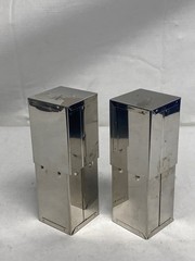 (2) BOEKEL Laboratory Stainless Sterilizing Autoclave Square Pipet Box Can 1366