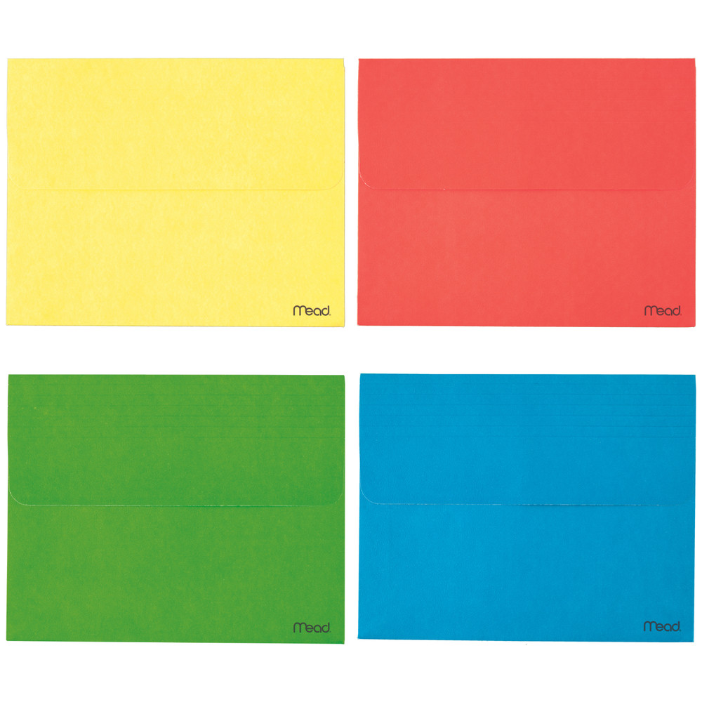 Mead Brite Wallet Letter File (35362): 9-1/2 in. x 11-3/4 in. (Assorted Bright C