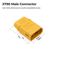 10 AWG XT90 Female Male Connector Adapter Solar Extension Cable RC Battery Cable