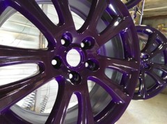 HiGloss Transparent Candy PURPLE powder coating paint, 1Lb/0.45kg