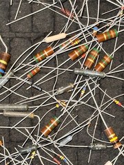 Mix Lot of Capacitors Resistors Inductors Diodes Amperex 100ct