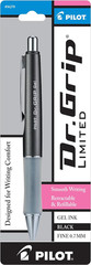 PILOT Dr. Grip Limited Refillable & Retractable Gel Ink Rolling Ball Pen, Fine P
