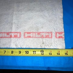 Hilti OEM White Cleaning Cloth – Original TE‑Series Red Logo 1990 Liechtenstein