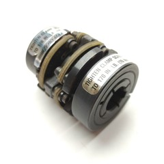ZERO-MAX 6-18 9mm NKW x 15mm KEY Double-Flex Motor Coupler 9/15mm Bore 180in-lbs