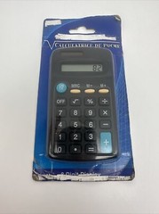 Jot 8 Digit Display Black Pocket Calculator New ( Box Damaged ) …..15