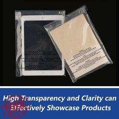 WEPOLY 14×20 Clear Poly Bags 500 Pack Suffocation Warning